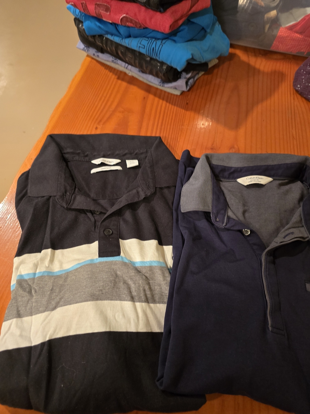 Calvin Klein Black Polo Shirt Bundle Of 2